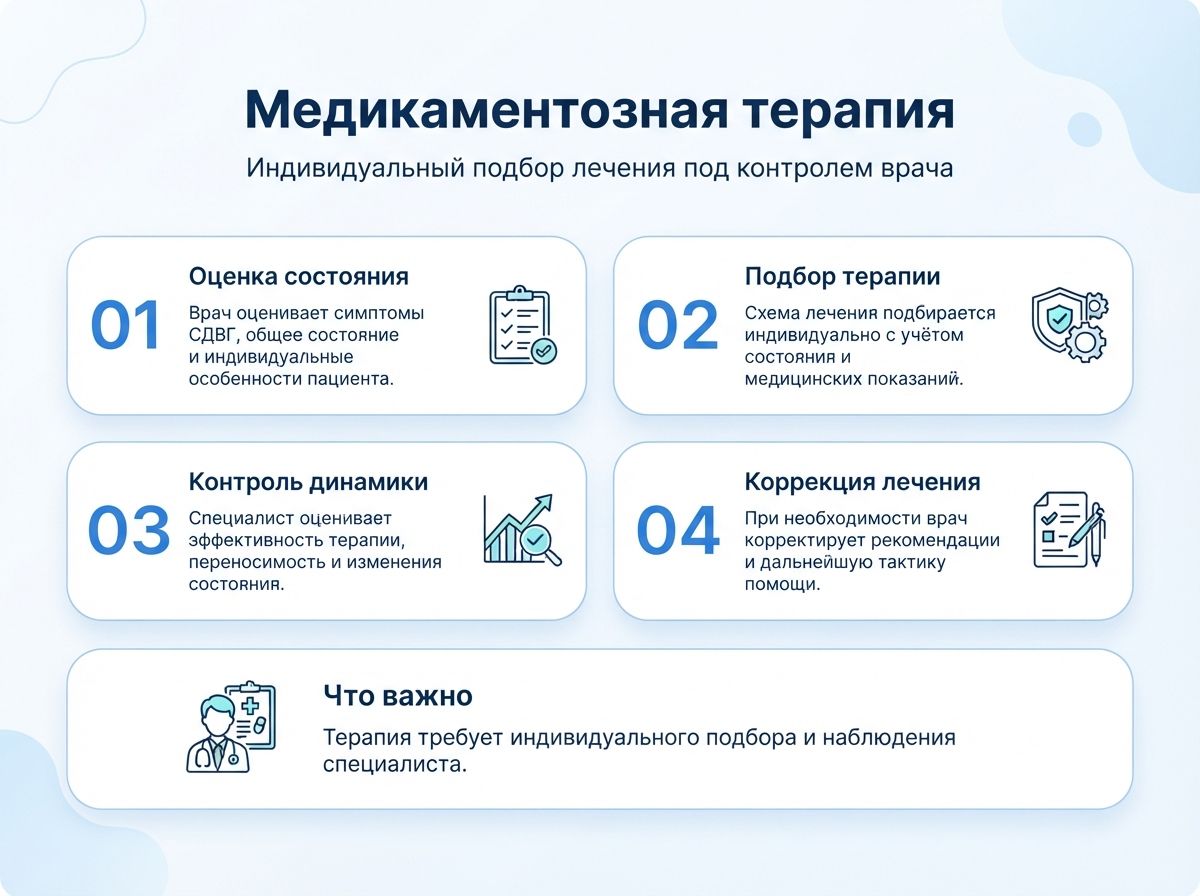 Лечение СДВГ в Протвино у детей и взрослыхинфографика