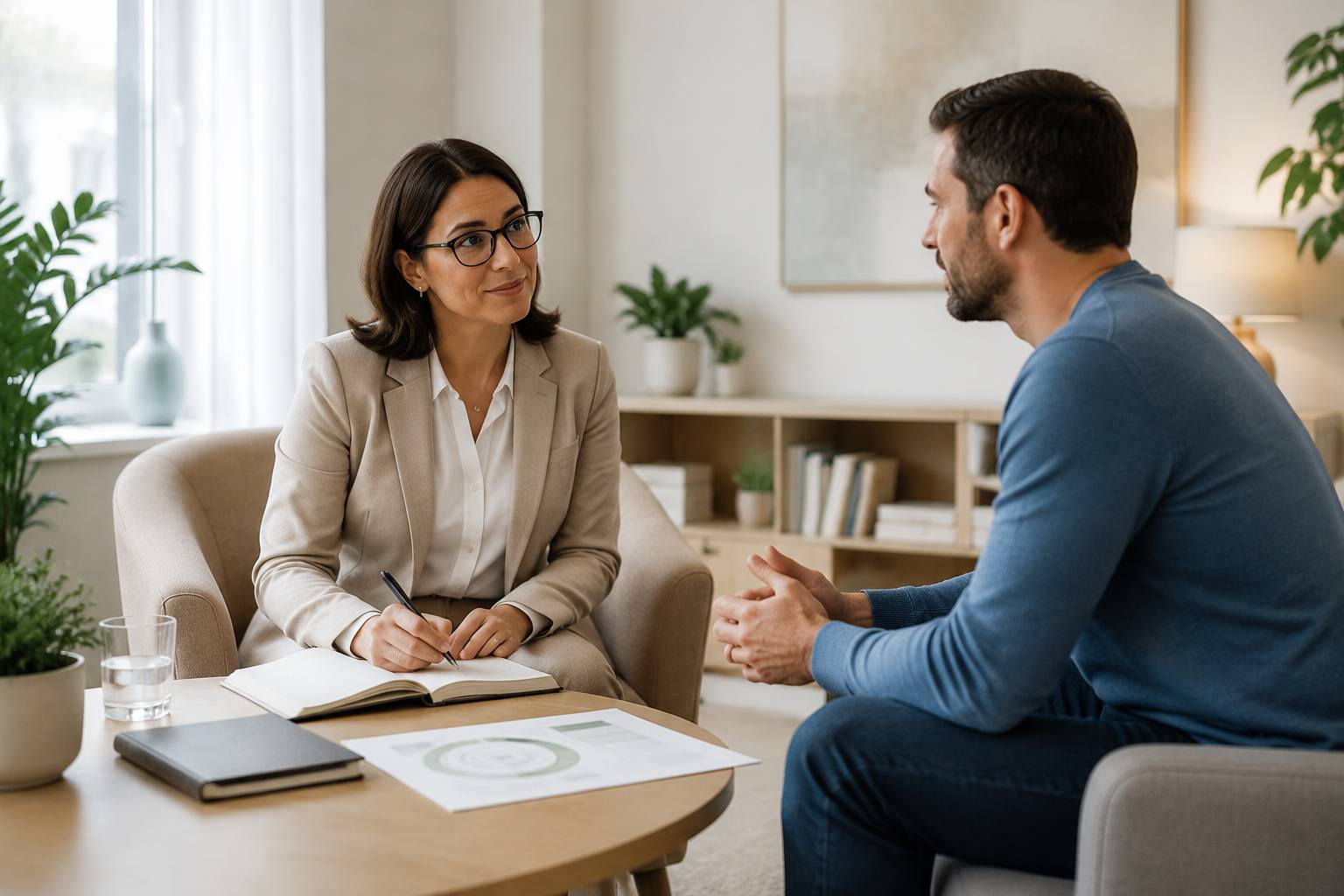Лечение неврастении прием в кабинете психотерапевта.